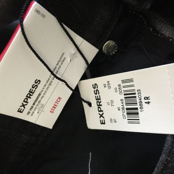 Express Mid Rise Rhinestone Studded Ankle Legging - Picture 7 of 8